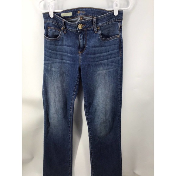 Kut from the Kloth Karen Baby Bootcut Low Rise Jeans Women's Size 6S Blue - Picture 11 of 12